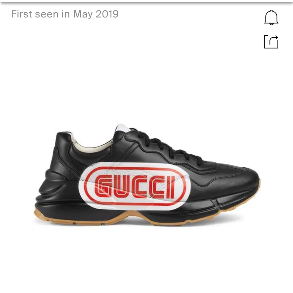 SOLD ‼️🥳HP🥳Gucci Rhyton black large logo - Picture 2 of 9